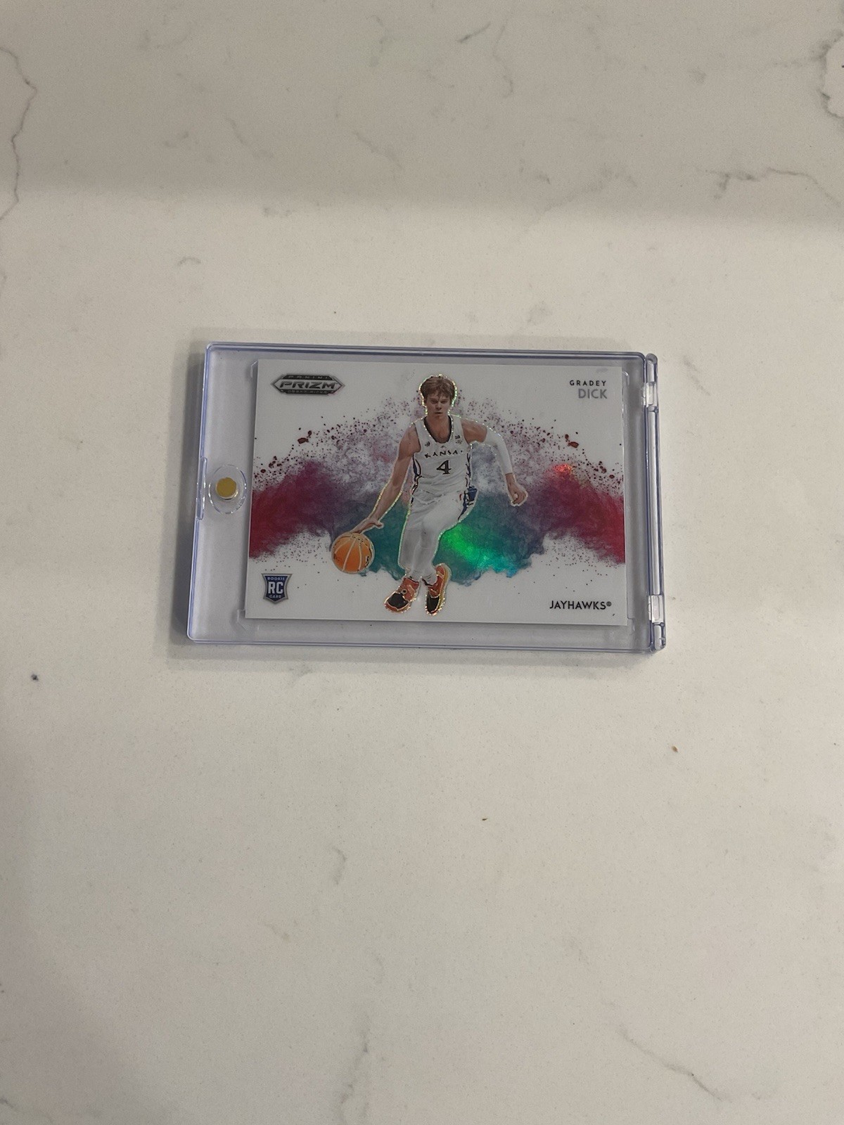 2023 Prizm Draft Picks Gradey Dick Color Blast  Rookie RC Kansas SSP Case Hit