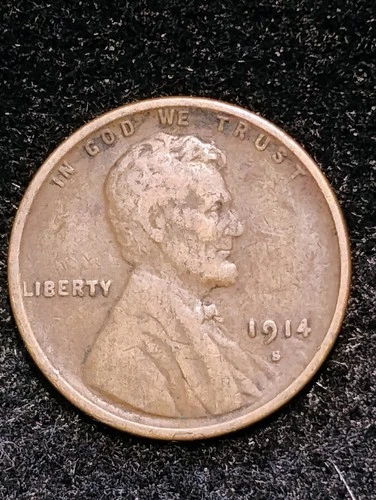 1914 S ~ LINCOLN WHEAT CENT ~ CH VG