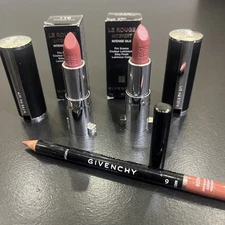 2 Givenchy # 116 Mini Le Rouge Interdit Silk  Lipsticks Nude + Waterproof Liner