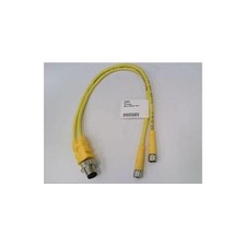 1pc TURCK VBRS 4.4-2PKG 3M-1/1 Cordset, Splitter, M12 Male to 2x M8 Female,