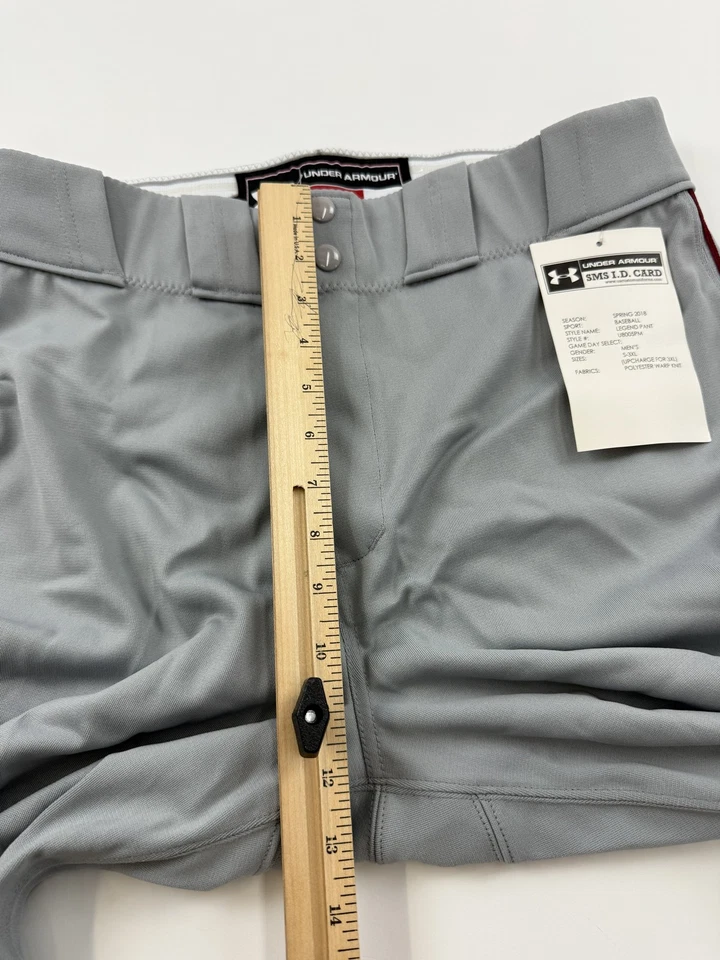 Брюки мужские Under Armour Legend большие бейсбольные красные трубки сделано в США 2018 - Изображение 4 из 4