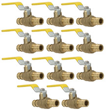 10 Pack XFITTING 1/2" Pex A Ball Valve, Expansion ball Valve, F1960