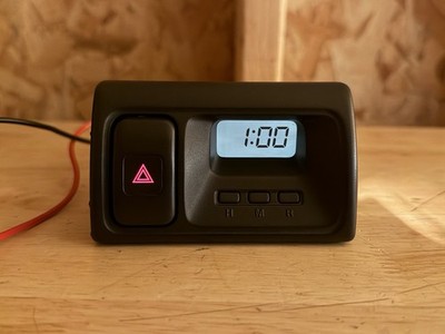 *REBUILT*   98-02 Honda Accord Dash Digital Clock Assembly w/ Hazard Switch OEM