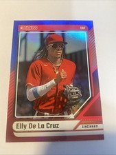 2024 Donruss Elly De la Cruz Red Blue Foil #18