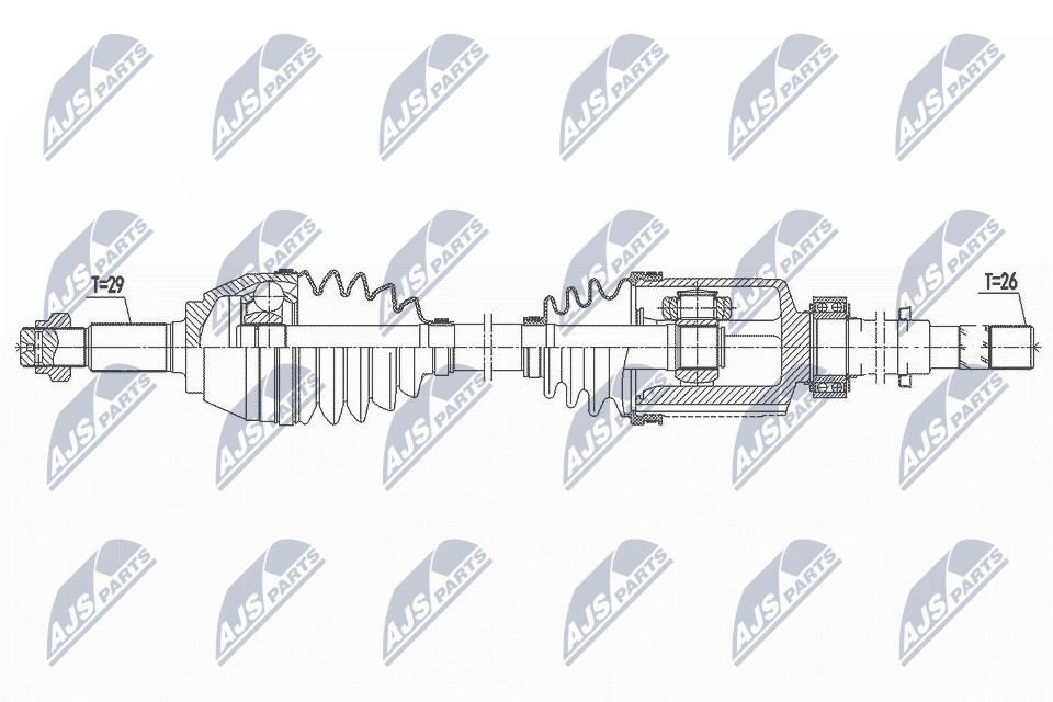 N.T.Y. NPW-NS-092.NTY Drive Shaft for NISSAN - Image 10