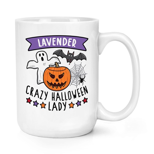 Personalisiert VerrüCkte Halloween Damen 426Ml GroßE Tasse Spooky Mum Tante Oma-image