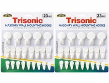 2 Pack Masonry Wall Mounting Hooks 23 PCS Picture Hangers for Brick Concrete