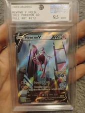 Pokemon Go Mewtwo v Full Art Holo Ultra Rare Card 072/078 Pokémon TCG