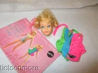 VINTAGE BARBIE SISTER LIVING SKIPPER DOLL BLONDE PIG-TAILS 1147 DOLL HEAD & SUIT