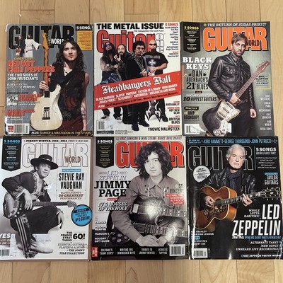 Guitar Magazines Lot Of 6, Red Hot Chili Peppers, Black Keys, Stevie Ray Vaughan