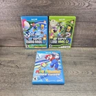 Wii U Mario Lot New Super Mario Bros U + New Super Luigi U + Mario Tennis - CIB