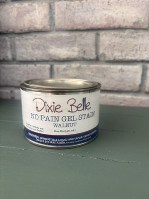 Dixie Belle No Pain Gel Stain Oil Based 16oz Walnut NEW