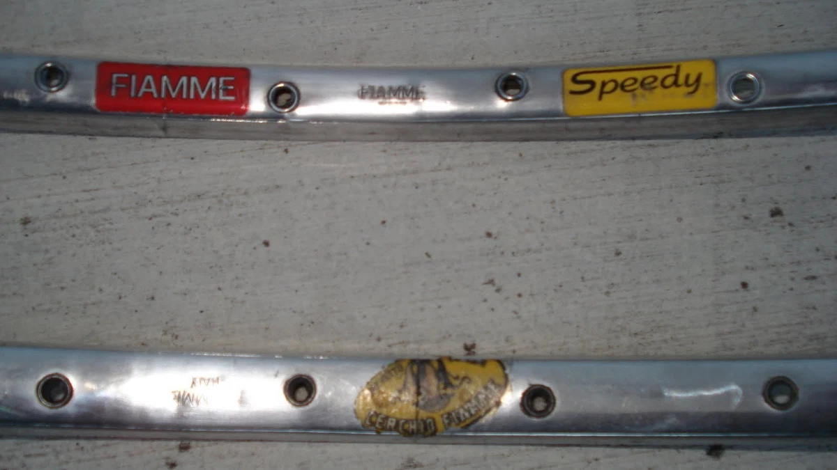 Jantes Fiamme Speedy Track Gris NOS - 32h 28/700c Tubulaire Vintage Années 80