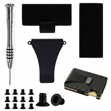 Wallet Elastic Band Replacement Kit Compatible with Ridge Metal Wallets set2
