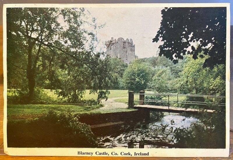 Irish PC BLARNEY CASTLE Stone Triton Tru-Color Series Cork Ireland CK8 1962
