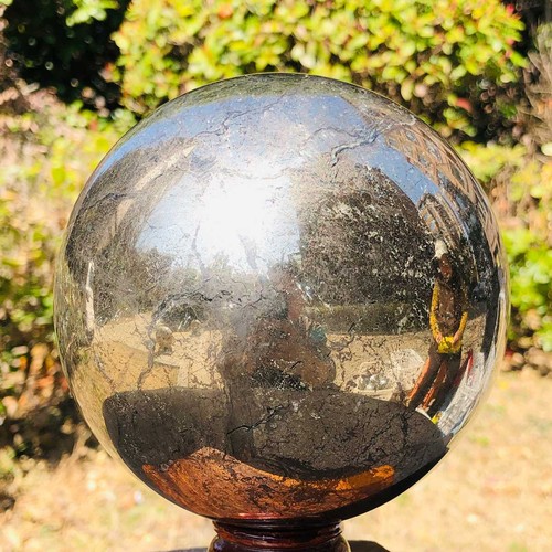 10.84LB Natural Chalcopyrite Quartz Crystal Ball Energy Reiki Healing - Picture 2 of 15