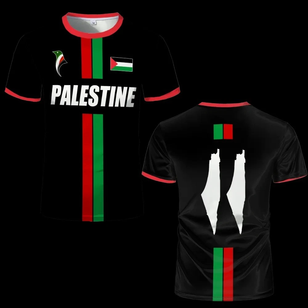 Palestine Football T-Shirt Jersey Shirt Unisex Map of Palestine Tee
Opens in a new window or tab