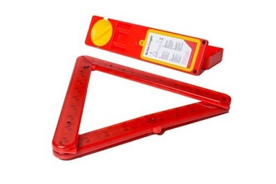 Brite Winkel 28 LED & reflektierendes Warndreieck mit Halterung / Sauger Wohnwagen 