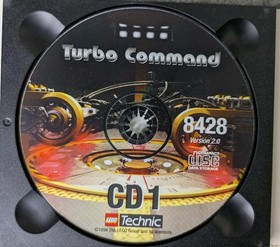 LEGO Technic 8428 Turbo Command Software CD-ROM Set v2.0 (1998) Case & Discs