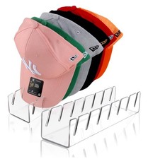 Hat Stand for Baseball Caps 2 Pack No Install Acrylic Organizer for 14 Storage