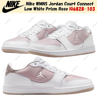 Nike WMNS Jordan Court Connect Low White Prism Rose IQ6828-103 Taille Femme - Photo 1/4