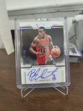 B J Armstrong 2024-25 Panini Noir On Card Auto /99 BJ B.J. Chicago Bulls NBA
