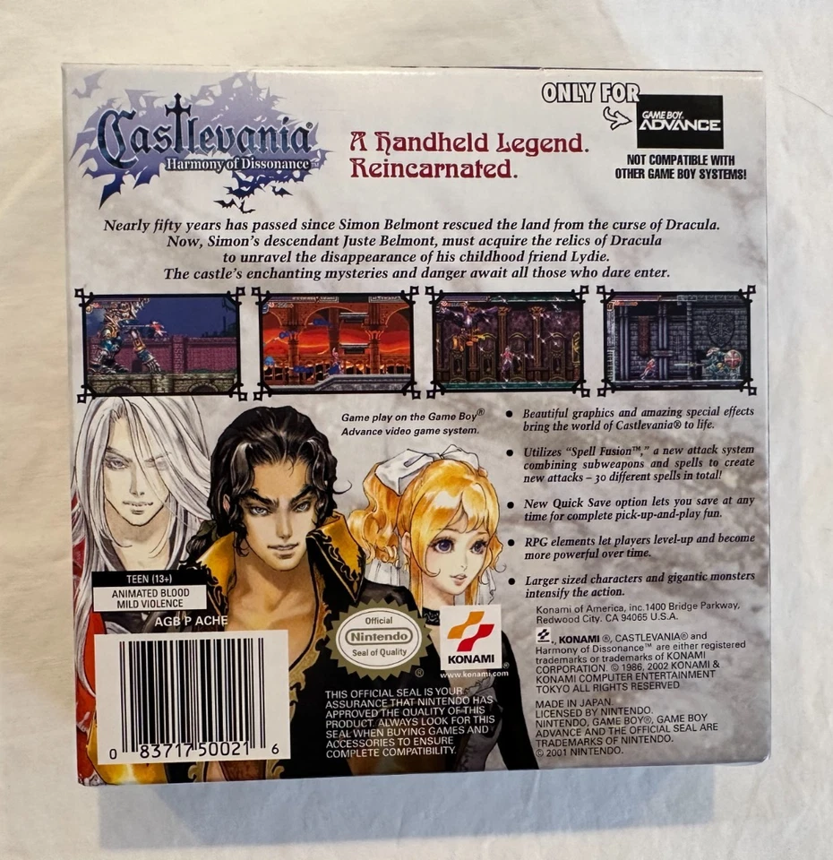 Castlevania: Harmony of Dissonance (GBA) - CIB - Spectacular Condition, Tested - Image 2 of 4
