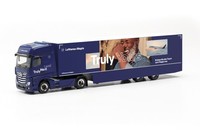 Herpa 317054 Mercedes-Benz Actros Gigaspace Verkl. Koffer-Sattelzug Lufthansa...