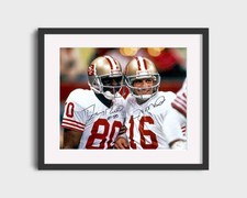 Football Autograph Print - Montana & Rice 49ers - Dynamic Duo