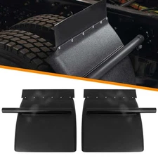 Quarter Fender 24"x24" For Semi Truck Black Pair Freightliner Volvo VNL Set