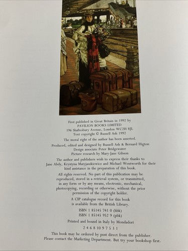 James Tissot by Russell Ash Hardback with D/j - Picture 2 of 9