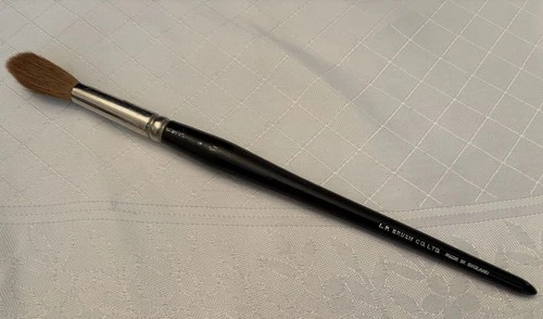 Vintage L.P. BRUSH Series 70 #12 Finest Sable - 9 3/4" Long  Brush England