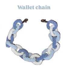 Handmade Knit Wallet Chain, Star-shaped, 8cm chain, Used