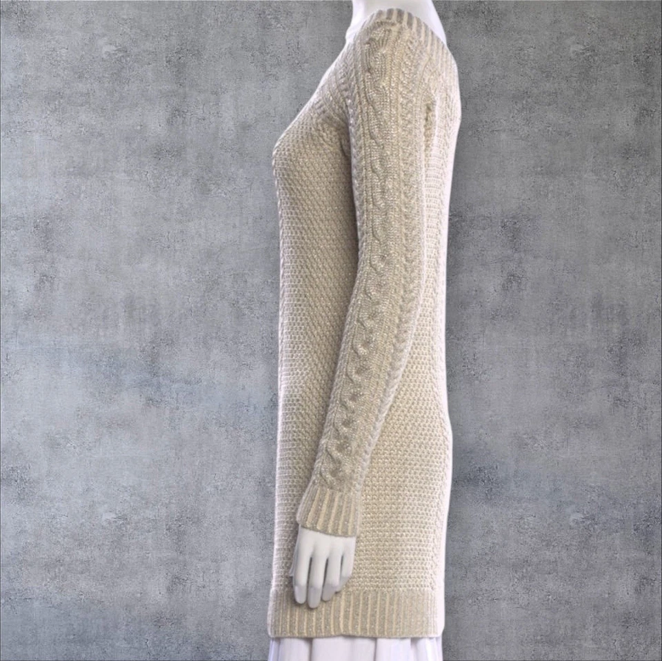 Vestido Suéter Ralph Lauren Hombro Caído Metálico, Talla Grande, Nuevo sin Etiquetas Foto 3 de 4