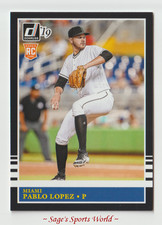 2019 Donruss Baseball #203 Pablo Lopez RETRO RC - Miami Marlins
