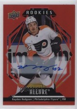 2022-23 Upper Deck Allure Rookies Red Rainbow Hayden Hodgson #149 Auto 15xi