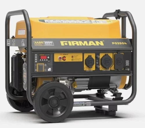 Firman P03504 Recoil Start 120V 4450 / 3550 Watt Single fuel Portable Generator