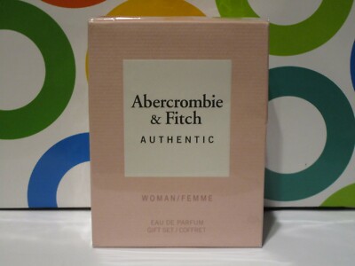 ABERCROMBIE & FITCH ~ AUTHENTIC EAU DE PARFUM SPRAY SET ~ 3.4 OZ SEALED / BOX