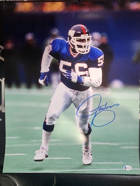 Lawrence Taylor Auto 16x20 Photo Giants Beckett COA 
