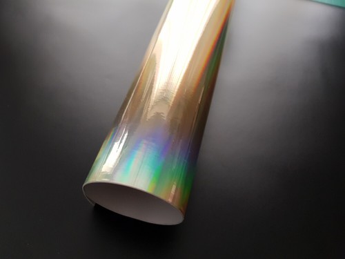Angetrieben Täglich Gold Hologramm Neo Chrom Eigener Auto Lustig Neuheit Sticker - Picture 4 of 7