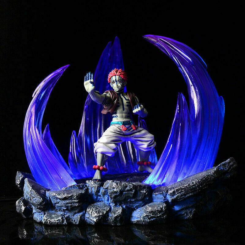 26cm Demon Slayer Akaza Figure Model Toy GK Resin Statue Cosplay Collection