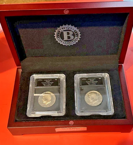 1979-S Variety Kennedy Mint Proof Half Dollar Type Coin Set - Bradford Exchange