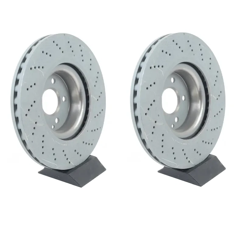 Juego de rotores delanteros y pastillas de freno con sensor para Mercedes-Benz E350 E550 2010-2013 Foto 4 de 4