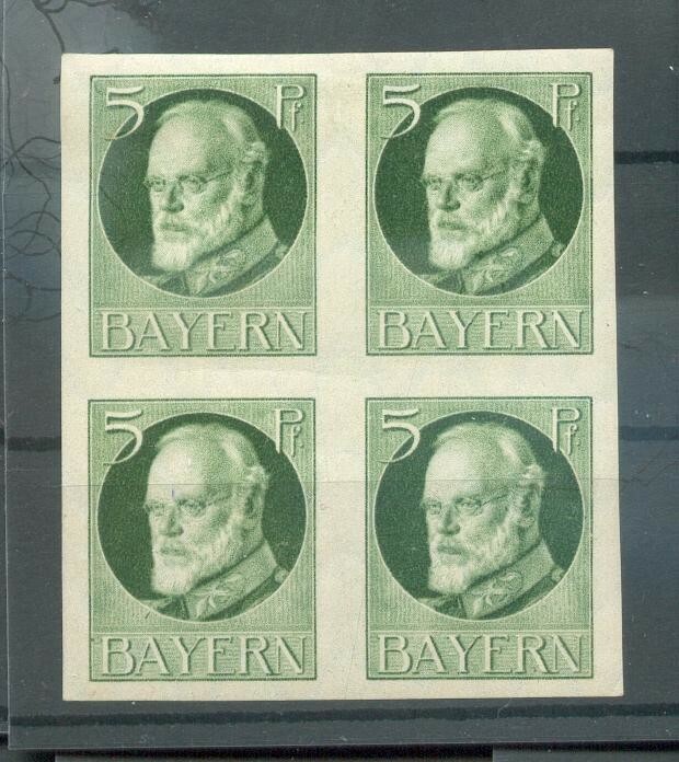Bavaria 95IU Peace Print Unperforated** MNH Mint Never Hinged* (09446