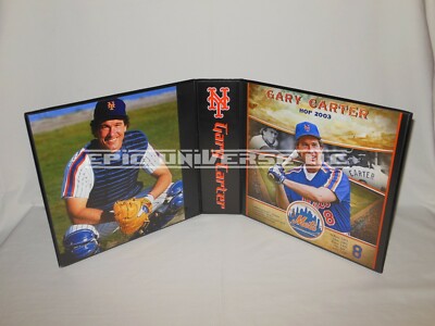 Custom Made 3 Inch Gary Carter New York Mets MLB Collector Album Binder