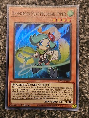 Speedroid Fuki-Modoshi Piper - LED8-EN002 - Super Rare - 1st Edition NM YuGiOh! 