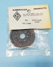 Vintage Kimbrough 50 Tooth 32 Pitch Precision Spur Gear Plastic Black (1) 118BB