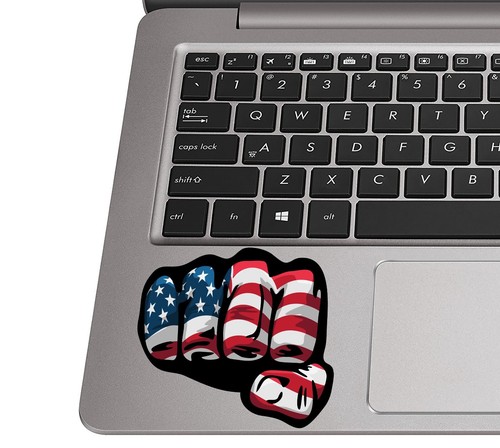 Patriotische amerikanische Flagge Faust Vinyl Aufkleber - Bild 2 von 3