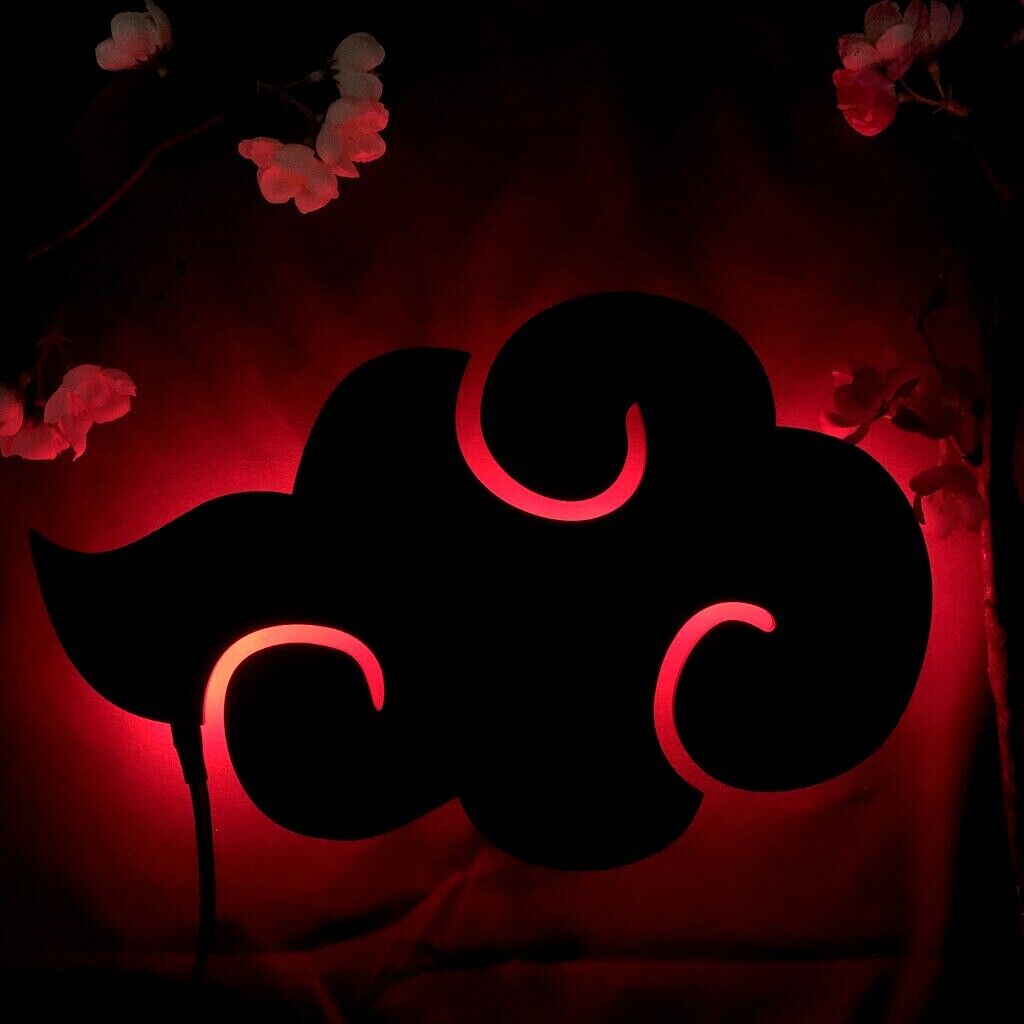 Naruto Akatsuki 7 Color USB LED Anime Silhouette Night Light Wall Decor