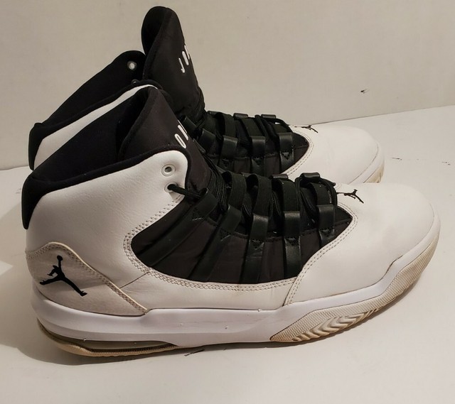 Nike Air Jordan Max Aura Aq9084 100 Black White Leather Basketball SNEAKERS 11 for sale online 